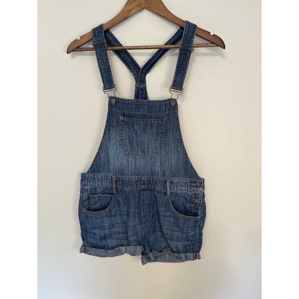 Express Women's Overall Shortalls  blue jean Size 4